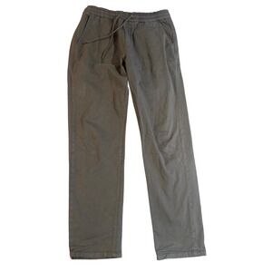MARINE LAYER Saturday Pant Men Large Gray Casual Drawstring Waist Relaxed Fit